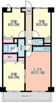 サンフローラの間取り画像