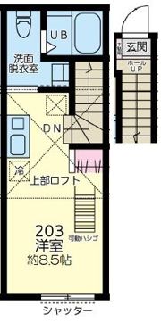 シャテーニュ東林間の間取り画像