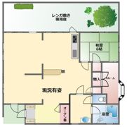 ヤザワ貸家1階の間取り画像