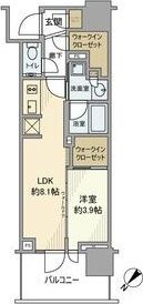 プラウドタワー相模大野クロスの間取り画像