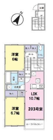 ドゥ・シャテニエの間取り画像