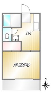 ファミーユ成瀬（定期借家5年）の間取り画像