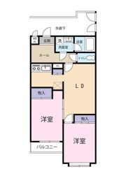 ヒロロイヤルハイツ長津田の間取り画像