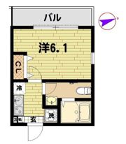 アザーレ・キュリオス長津田Aの間取り画像
