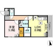 D-ROOM Grass 中町の間取り画像