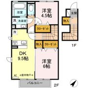 ターナ木曽西 A棟の間取り画像