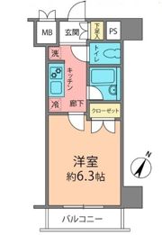 ヴェルステージ町田駅前の間取り画像