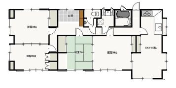 貸タウンハウス 定期借家 町田市南大谷の間取り画像
