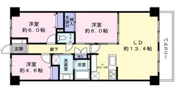ダイアパレス長津田の間取り画像