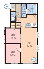 リベルテ中町の間取り画像