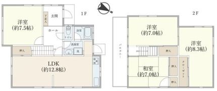 中央林間5丁目戸建の間取り画像