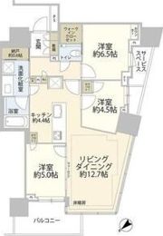 プラウドタワー相模大野クロス タワー棟の間取り画像
