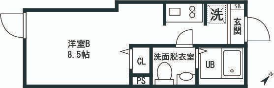 古淵Slitの間取り画像