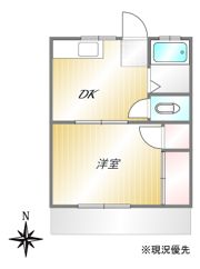 コーポやよいの間取り画像