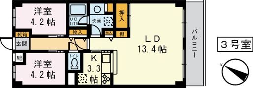ライオンズマンションつきみ野の森第2の間取り画像