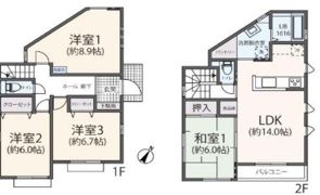 鶴川6丁目戸建の間取り画像