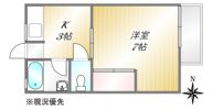 コーポ渋谷の間取り画像