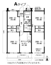 ヴィアンフォーレ長津田の間取り画像