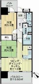 ライオンズステーションプラザ相模大野の間取り画像