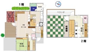 つきみ野8丁目貸家の間取り画像