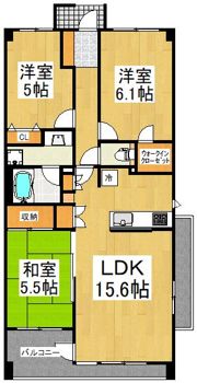 ランドシティ玉川学園ロイヤルテラスの間取り画像