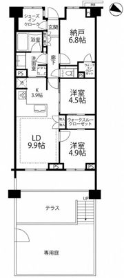 ブランズ中央林間の間取り画像