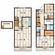 K．M．H．COURT FOREST Bの間取り画像
