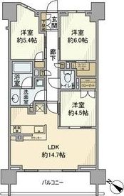 ザ・パークハウス町田フロントの間取り画像