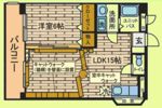 梅が丘森ビル（ペットと暮らす）の間取り画像