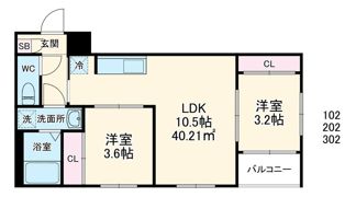 Revive古淵の間取り画像