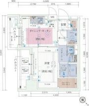 エステムプラザ町田ティアラの間取り画像