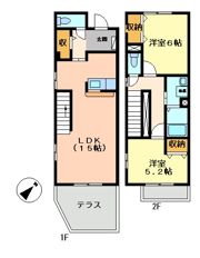 リヴィエールいぶき野の間取り画像