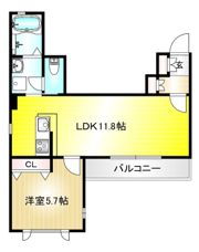 クレストコートの間取り画像