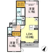 イヴレーア南台の間取り画像