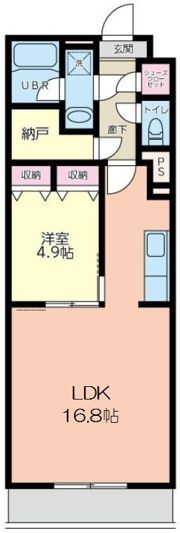 サウスキャピタルの間取り画像