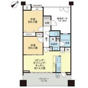 ライオンズ相模大野ステーションエアリスタの間取り画像