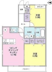 リヴェール青葉台の間取り画像