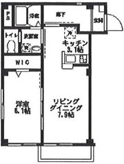 ルミナス クレの間取り画像