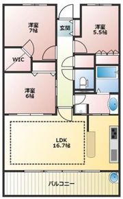 パークスクエア相模大野タワー＆レジデンスの間取り画像