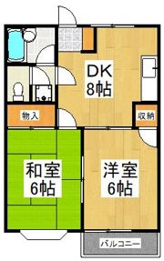 アンジュI番館の間取り画像