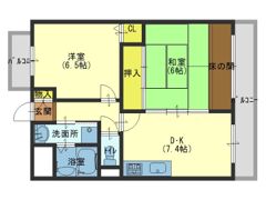 カーサファミールの間取り画像
