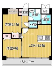 エルシェ柳本の間取り画像