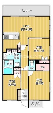 ブランズ天王寺勝山の間取り画像