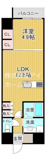 S-RESIDENCE大阪上本町の間取り画像