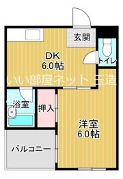 発春ハイツの間取り画像