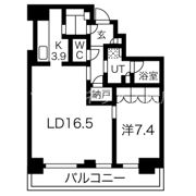 大阪ひびきの街 ザ・サンクタスタワーの間取り画像