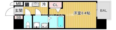 レジュールアッシュ大阪城北の間取り画像