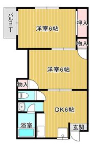 都島電化ハイツの間取り画像