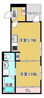 プライムコート野江内代の間取り画像