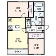 仮称）大阪市都島区網島町D-roomの間取り画像